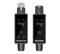 Wisyurt Nouveau Système de Microphone sans avec Émetteur et Récepteur Adaptateur XLR 2.4G pour Microphones Dynamiques, Guitares, Mélangeurs Audio.