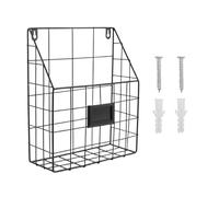 Wisyurt Panier à courrier en métallique - Un organisateur de dossier/documents mural - Compartiment économique et facile à installer pour , le bureau et plus encore (1 place)