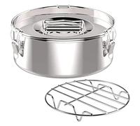 Wisyurt Poêle à flaner en de en Acier Inoxydable - Moules en d'oastre avec Couvercle - Flan-Maker pour Pot de 6 litres