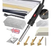 Wisyurt Soudeur pour Plastique 150 W, Kit de Soudage pour Plastique, Pointes à Souder, Kit de Soudage pour Bricolage, RéParation de Pare-Chocs de Kayak, Prise UE