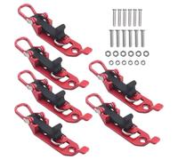 Wisyurt Support pour Pelle pour Barres de Toit de Voiture, Kit de Support de, Accessoires de Barre de Toit Rouges pour Camion, Bateau, Équipement Militaire et Outils.