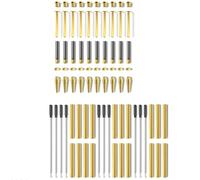 Wisyurt Twist Stylo Turning Supplies For DIY Copper-En-Stys Kits For Wood Turning 10 Pack Slimline Black Ink Pen Making Kit