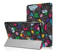 WiTa-Store Smart Cover Housse pour Neuf Apple iPad 2017 9,7 Pochette de Protection étui à clapet Pliable étui Style Livre Conception + Gratuit Stylus Touch Pen, Stylet - Abstrait