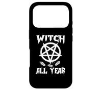 Witch All Year Witches Pagan Wicca Symbols Crystal Halloween Coque pour iPhone 17 Pro