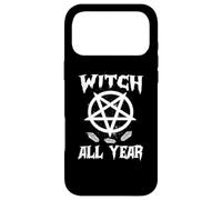 Witch All Year Witches Pagan Wicca Symbols Crystal Halloween Coque pour iPhone 17 Pro Max