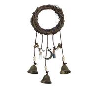 Witch Bell, Vintage Home Decoration, Decorative Wind Chimes, Halloween Holiday Design, Mystical Sound Accent for Outdoor, Yard, Window, Backyard, Bedroom, Entryway, Patio Use, 11.81x5.02x0.79 inches
