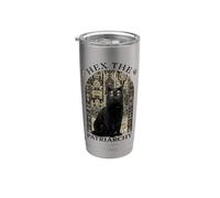 Witch Black Cat Hex The Patriarchy Gobelet isotherme en acier inoxydable double paroi