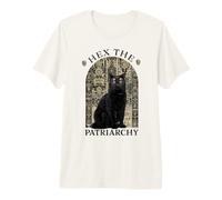 Witch Black Cat Hex The Patriarchy T-Shirt Haut de Gamme