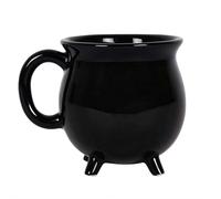 Witch Brew Tasse à café d'Halloween en céramique - 200 ml Adorable tasse sur le thème de la potion de la sorcière avec slogan anglais amusant pour le thé, le chocolat chaud (noir B)