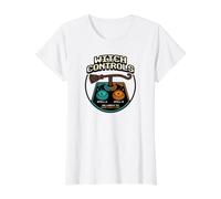 Witch Controls Spell A B Inspired Love Jeu d'arcade Halloween T-Shirt Graphique avec Valeur, Femme, Blanc, S