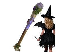 Witch Crystal Wand - Crystal Wands Cosplay, Spiritual Energy Tool with Polished Decorative Design, Ritual Meditation Wand, Altar Sacred Space Decor, Divination Accessory for Collectors Spiritual