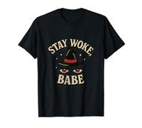Witch Dream Stay Woke Babe Edgy Design Graphique T-Shirt
