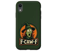 Witch F-Caw-F Halloween F-Caw-F Quote Green Witch Meme Coque pour iPhone XR