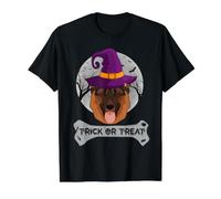 Witch German Shepherd Dog Halloween Funny Trick Or Treat T-Shirt Graphique avec Valeur