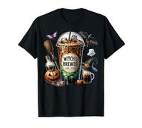Witch Halloween Iced Coffee Cup for Women Witches Coffee Mom T-Shirt