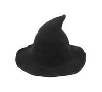 Witch Hat - Polyester Foldable Wide Brim Unisex Knitted Halloween Headgear