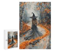 Witch in Autumn Forest -3 Puzzle 1000 Pièces Educa Jouet en Bois Cadeau Unique Décoration Intérieure Jeu Éducatif Challenge Toy Adultes Et Enfants À Partir De 14 Ans 1000 PCS