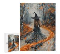 Witch in Autumn Forest -3 Puzzle 500 Pièces Educa Jouet en Bois Cadeau Unique Décoration Intérieure Jeu Éducatif Challenge Toy Adultes Et Enfants À Partir De 14 Ans 500 PCS