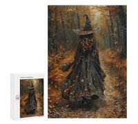 Witch in Autumn Forest -4 Puzzle 1000 Pièces Educa Jouet en Bois Cadeau Unique Décoration Intérieure Jeu Éducatif Challenge Toy Adultes Et Enfants À Partir De 14 Ans 300 PCS
