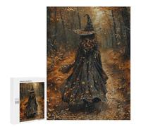 Witch in Autumn Forest -4 Puzzle 1000 Pièces Educa Jouet en Bois Cadeau Unique Décoration Intérieure Jeu Éducatif Challenge Toy Adultes Et Enfants À Partir De 14 Ans 500 PCS