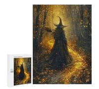 Witch in Autumn Forest-7 Puzzle 1000 Pièces Educa Jouet en Bois Cadeau Unique Décoration Intérieure Jeu Éducatif Challenge Toy Adultes Et Enfants À Partir De 14 Ans 500 PCS