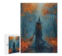 Witch in Autumn Forest-8 Puzzle 1000 Pièces Educa Jouet en Bois Cadeau Unique Décoration Intérieure Jeu Éducatif Challenge Toy Adultes Et Enfants À Partir De 14 Ans 500 PCS