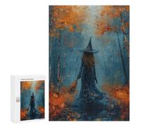Witch in Autumn Forest-8 Puzzle 1000 Pièces Educa Jouet en Bois Cadeau Unique Décoration Intérieure Jeu Éducatif Challenge Toy Adultes Et Enfants À Partir De 14 Ans 300 PCS