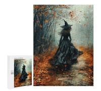 Witch in Autumn Forest Puzzle 500 Pièces Educa Jouet en Bois Cadeau Unique Décoration Intérieure Jeu Éducatif Challenge Toy Adultes Et Enfants À Partir De 14 Ans 500 PCS