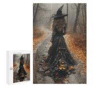 Witch in Black Dress with Hat Puzzle 1000 Pièces Educa Jouet en Bois Cadeau Unique Décoration Intérieure Jeu Éducatif Challenge Toy Adultes Et Enfants À Partir De 14 Ans 1000 PCS
