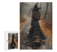 Witch in Black Dress with Hat Puzzle 1000 Pièces Educa Jouet en Bois Cadeau Unique Décoration Intérieure Jeu Éducatif Challenge Toy Adultes Et Enfants À Partir De 14 Ans 300 PCS