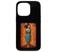 Witch Lighting Cigarette with Flames Occult Unholy Funny Coque pour iPhone 13 Pro