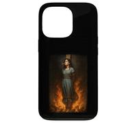 Witch Lighting Cigarette with Flames Occult Unholy Funny Coque pour iPhone 13 Pro