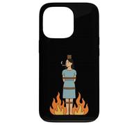 Witch Lighting Cigarette with Flames Occult Unholy Funny Coque pour iPhone 13 Pro