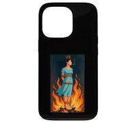 Witch Lighting Cigarette with Flames Occult Unholy Funny Coque pour iPhone 13 Pro