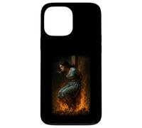 Witch Lighting Cigarette with Flames Occult Unholy Funny Coque pour iPhone 13 Pro Max
