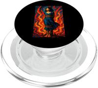 Witch Lighting Cigarette with Flames Occult Unholy Funny PopSockets PopGrip pour MagSafe