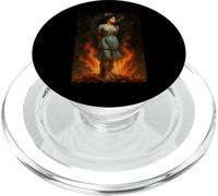 Witch Lighting Cigarette with Flames Occult Unholy Funny PopSockets PopGrip pour MagSafe