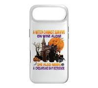 Witch on Wine She A Chesapeake Bay Retriever Halloween Coque pour iPhone Air