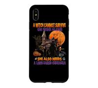 Witch on Wine She Needs A Chihuahua Dog Halloween Costume Coque pour iPhone XS Max