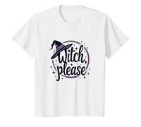 Witch Please: Magical Halloween Graphic, T-Shirt, Enfant, Blanc, 2 Ans