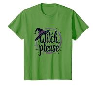 Witch Please: Magical Halloween Graphic, T-Shirt, Enfant, Herbe, 2 Ans