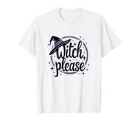 Witch Please: Magical Halloween Graphic, T-Shirt, Homme, Blanc, S