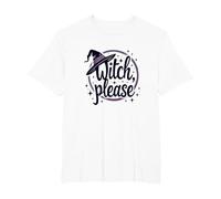 Witch Please: Magical Halloween Graphic, T-Shirt, Homme Grandes Tailles, Blanc, 4X Tall