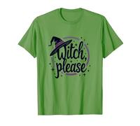Witch Please: Magical Halloween Graphic, T-Shirt, Homme, Herbe, M