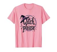 Witch Please: Magical Halloween Graphic, T-Shirt, Homme, Rose, M