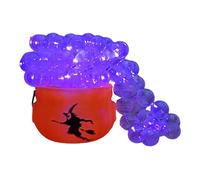 Witch Pot - Explorez votre décoration de créativité Halloween Witchs Kettle | Porte-bonbons de pots de sorcières avec décoration de balle transparente pour les fêtes sur le thème des sorcière