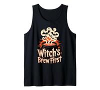 Witch’s Brew First Coffee Witches Halloween Débardeur