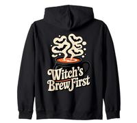 Witch’s Brew First Funny Coffee Witches Halloween Sweat à Capuche
