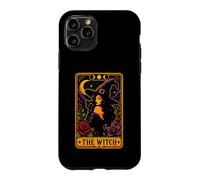 Witch Tarot Gothique Chat Noir Phases de Lune Halloween Femme Coque pour iPhone 11 Pro