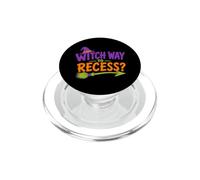 Witch Way to Recess Citation Amusante pour l'école d'halloween PopSockets PopGrip pour MagSafe